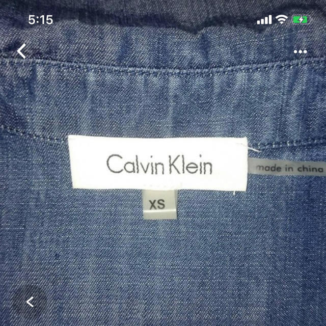 Calvin Klein(カルバンクライン)のCalvin Klein カルバンクライン デニムワンピース レディースのワンピース(ひざ丈ワンピース)の商品写真