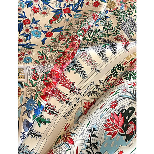 低価SALE Hermes - エルメス スカーフ 90 ジヴェルニーの花の通販 by