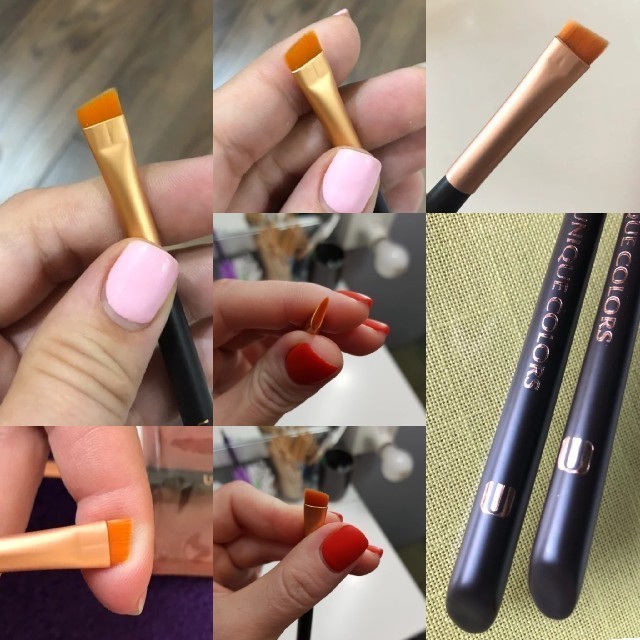 matte rose gold❇お洒落な幅広アイブロウブラシ❇ コスメ/美容のメイク道具/ケアグッズ(ブラシ・チップ)の商品写真