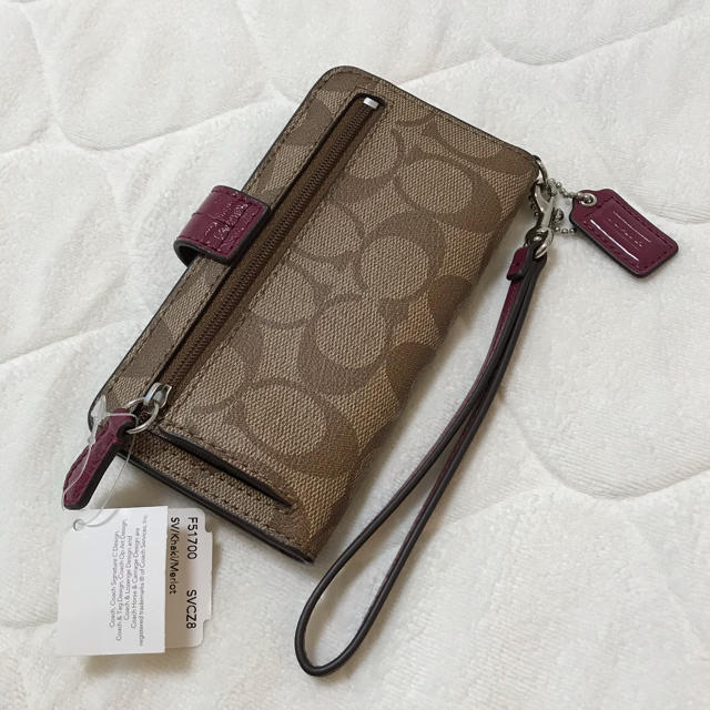 COACH - 新品未使用 コーチ スマホケース 手帳型 パープルの通販 by さきんこ's shop｜コーチならラクマ