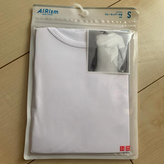 ユニクロ(UNIQLO)のUNIQLO エアリズム　クルーネックT メンズS(Tシャツ/カットソー(半袖/袖なし))