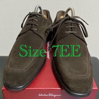 サルヴァトーレフェラガモ(Salvatore Ferragamo)の美品メンズ　フェラガモ スエード　サイズ7 EE(ドレス/ビジネス)