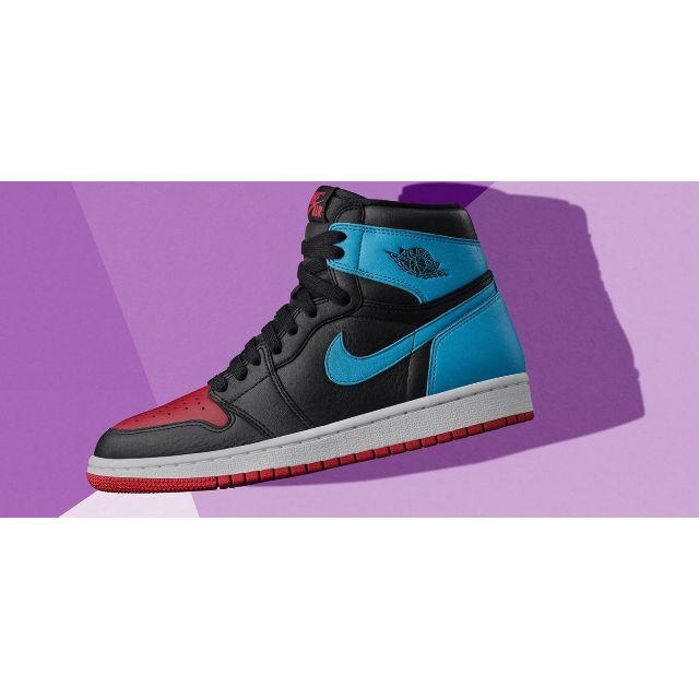 Jordan 1 high POWDER BLUE GYM RED 25 cm