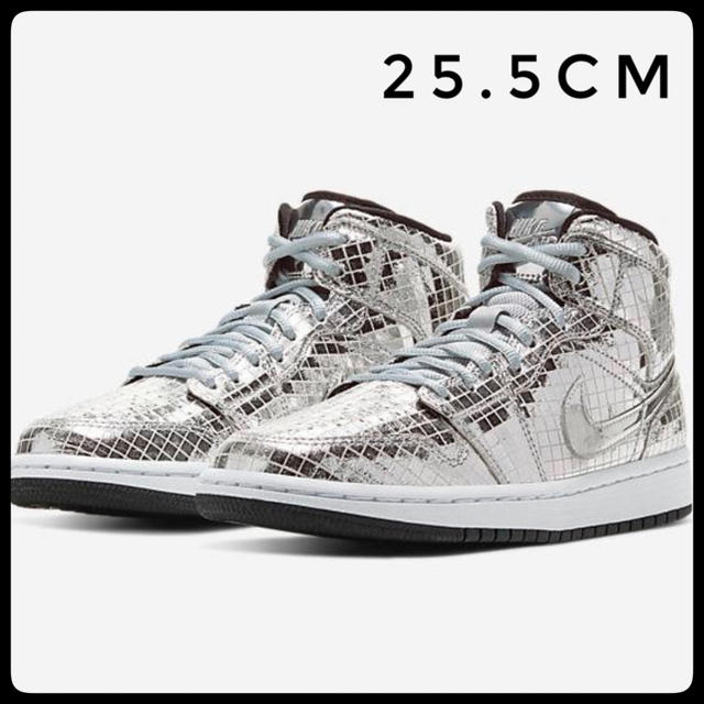 25.5cm AIR JORDAN 1 mid SE discoball