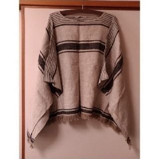 ネストローブ(nest Robe)の☆明日まで☆　新品！　Linomeda　リネンポンチョ(ポンチョ)