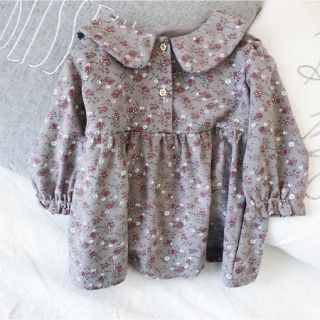 子供服☆♡花柄トップス ワンピース  新品☆♪♪(ワンピース)