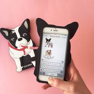 フランフラン(Francfranc)のYEAH BUNNY iPhoneケース シリコン フレンチブルドッグ(iPhoneケース)