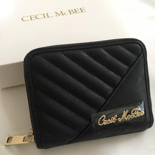 セシルマクビー(CECIL McBEE)の新品 セシルマクビー 折財布 ミニ財布 ブラック 黒(財布)