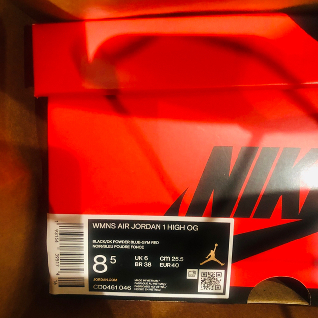 NIKE(ナイキ)のNike Air Jordan 1 WMNS 25.5 新品未使用　 メンズの靴/シューズ(スニーカー)の商品写真