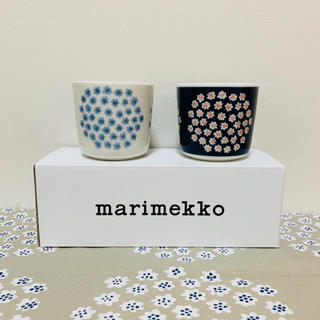 マリメッコ(marimekko)のmarimekko マリメッコ 日本限定ラテマグ プケッティ2点　新品(グラス/カップ)