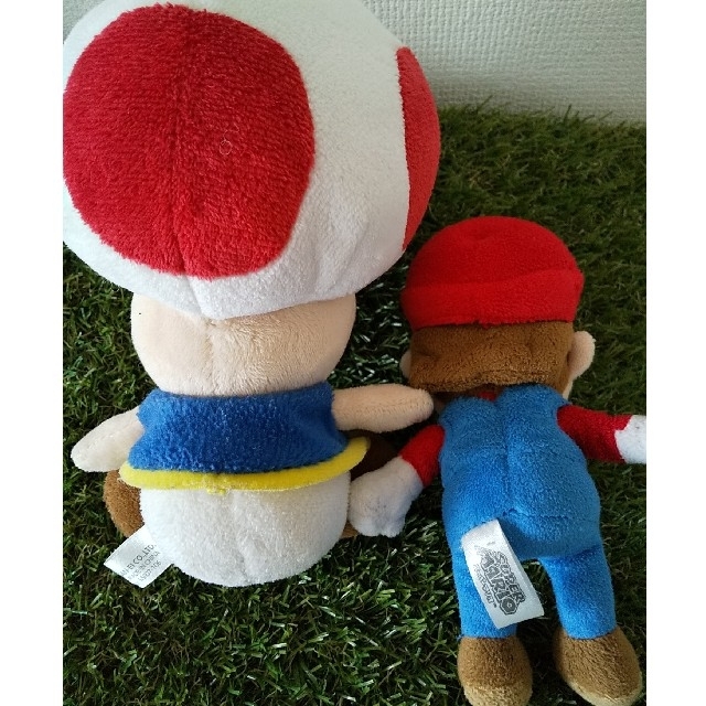 任天堂(ニンテンドウ)の【スーパーマリオ★】キノピオ&マリオ ぬいぐるみ エンタメ/ホビーのおもちゃ/ぬいぐるみ(ぬいぐるみ)の商品写真