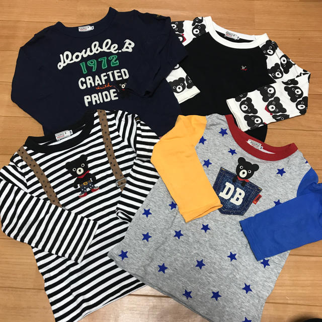 ミキハウス ダブルB 長袖Tシャツ セット