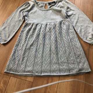 セシルマクビー(CECIL McBEE)の新品タグ無し　CECIL McBEE 七分袖丈ニットチュニックsize.M(チュニック)