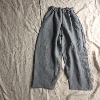 【再販はありません】ハンドメイド リネン ゆったり もんぺ パンツ(サルエルパンツ)
