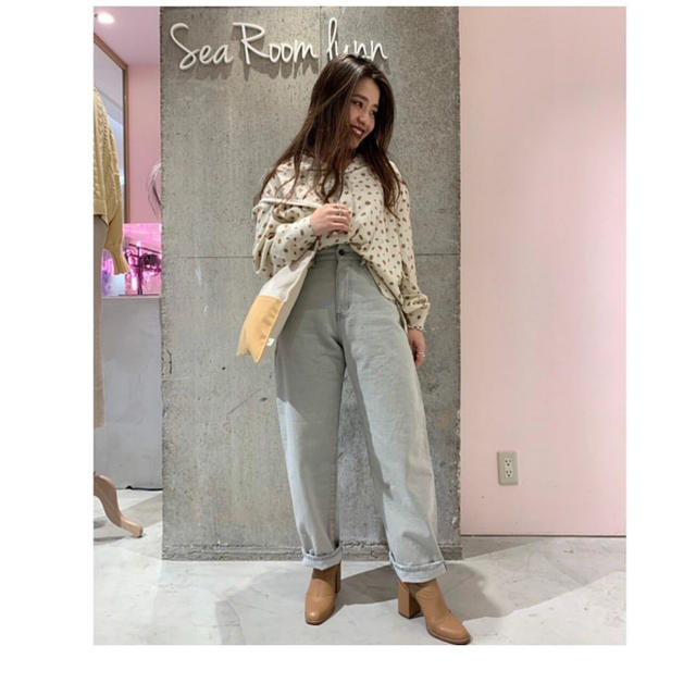 searoomlynn ハイウエストLOOSE SRL03 グレーsサイズ