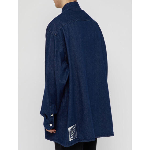 RAF SIMONS(ラフシモンズ)の最終価格 Raf Simons Zip-Appliqué Denim Shirt メンズのトップス(シャツ)の商品写真