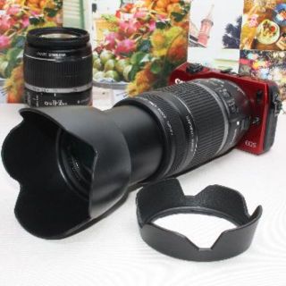 キヤノン(Canon)の❤️予備バッテリー付き❤️キヤノン EOS M 手ぶれ補正ダブルレンズ❤️(ミラーレス一眼)
