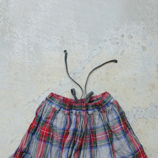 nest Robe(ネストローブ)のichi Antiquités｜Linen Tartan Check Skirt レディースのスカート(ロングスカート)の商品写真