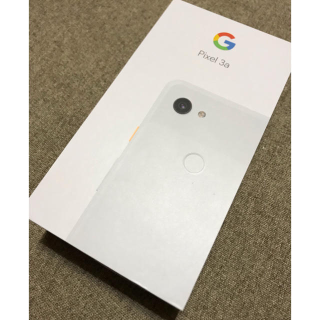 Google Pixel3a ClearlyWhite 64GB 新品SIM解除スマホ/家電/カメラ