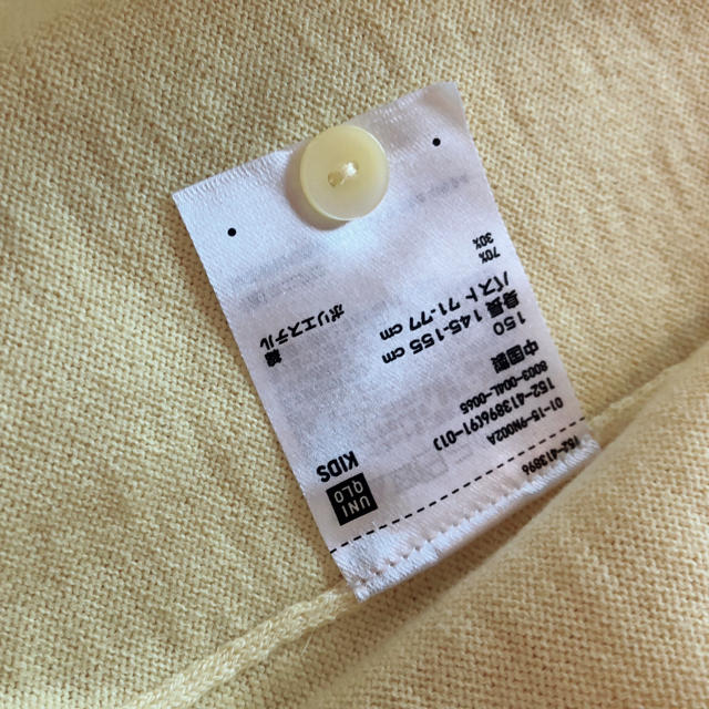 UNIQLO(ユニクロ)のUNIQLO UVカット　クルーネックカーディガン キッズ/ベビー/マタニティのキッズ服女の子用(90cm~)(カーディガン)の商品写真