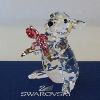 スワロフスキー(SWAROVSKI)の☆美品☆ SWAROVSKI スワロフスキー　ウサギとチューリップ　置物(置物)