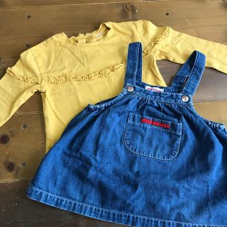 ザラキッズ(ZARA KIDS)のきゃな様専用★ZARA Tシャツ&ミキハウス★ジャンパースカート(ワンピース)