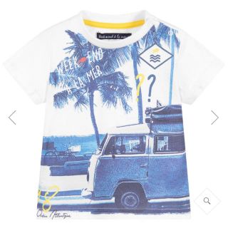 コドモビームス(こども ビームス)の新品 Week-end à la mer  ビーチプリントTシャツ 12m(Ｔシャツ)