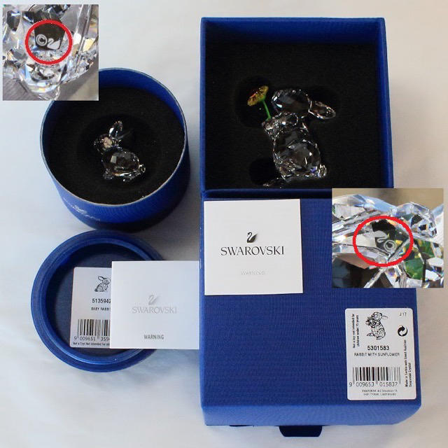 SWAROVSKI - SWAROVSKI スワロフスキー うさぎとひまわり うさぎ SWAROVSKI - SWAROVSKI スワロフスキー うさぎとひまわり うさぎ
