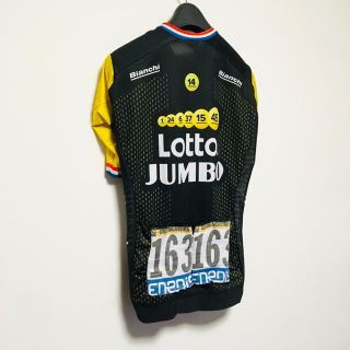 シマノ(SHIMANO)のJumbo Visma フルーネウェーヘン選手実使用 ジャージ スキンスーツ (ウエア)