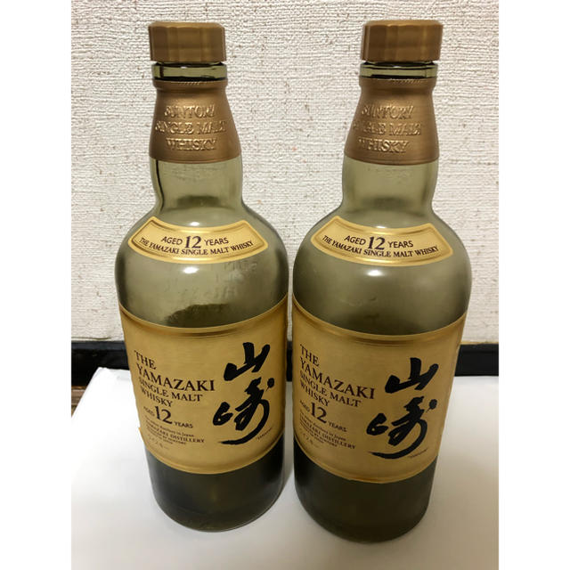 山崎12年  空ボトル 食品/飲料/酒の酒(ウイスキー)の商品写真
