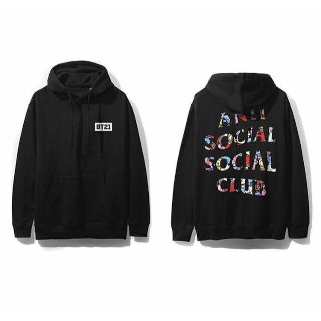 防弾少年団(BTS)(ボウダンショウネンダン)の【新品】 BT21 x ASSC パーカー Sサイズ 防弾少年団 Hoodie レディースのトップス(パーカー)の商品写真