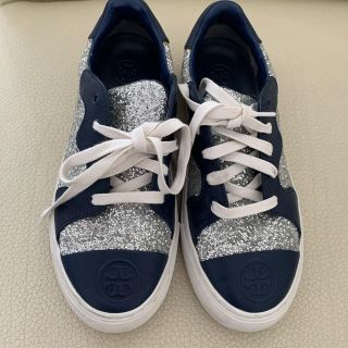 トリーバーチ(Tory Burch)の美品❤️トリーバーチ　グリッター　スニーカー　5.5M(スニーカー)