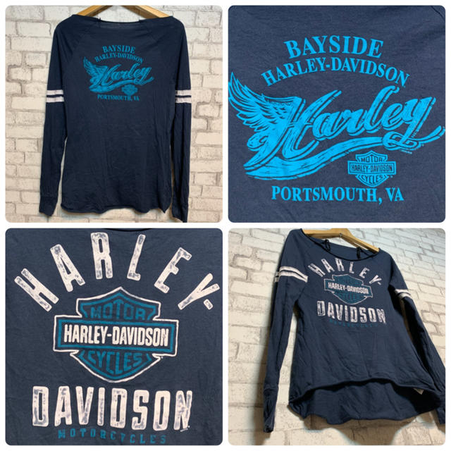 Harley Davidson(ハーレーダビッドソン)のHARLEY DAVIDSON ハーレーダビッドソン/ロンT レア レディースのトップス(Tシャツ(長袖/七分))の商品写真