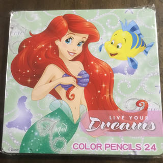 ディズニー(Disney)の新品未開封 ディズニー アリエル 色鉛筆 24色(色鉛筆)