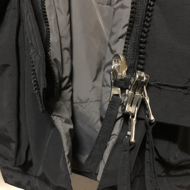 【送料無料】SHIPSシップス モッズコート 黒ブラック ラビットファー 6