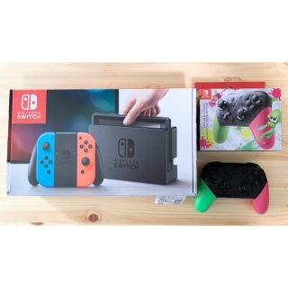 ニンテンドースイッチ(Nintendo Switch)のNintendo Switch 本体　＋　プロコン(家庭用ゲーム機本体)