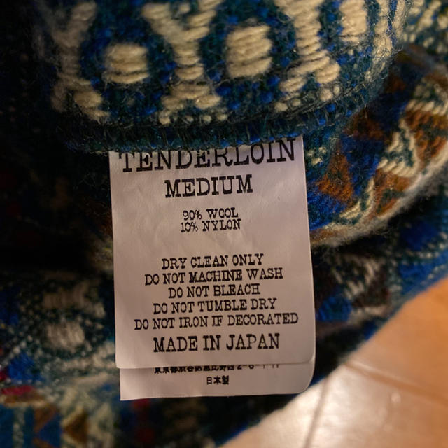 人気品！ TENDERLOIN ネイティブ シャツ ジャケット ブルー 青 M