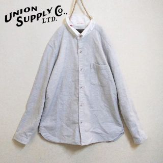 ジャーナルスタンダード(JOURNAL STANDARD)のユニオンサプライ✨UNION SUPPLY ちび衿 赤ステッチ 起毛 ネルシャツ(シャツ/ブラウス(長袖/七分))