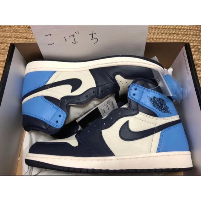 靴/シューズAIR JORDAN 1 RETRO HIGH OG OBSIDIAN