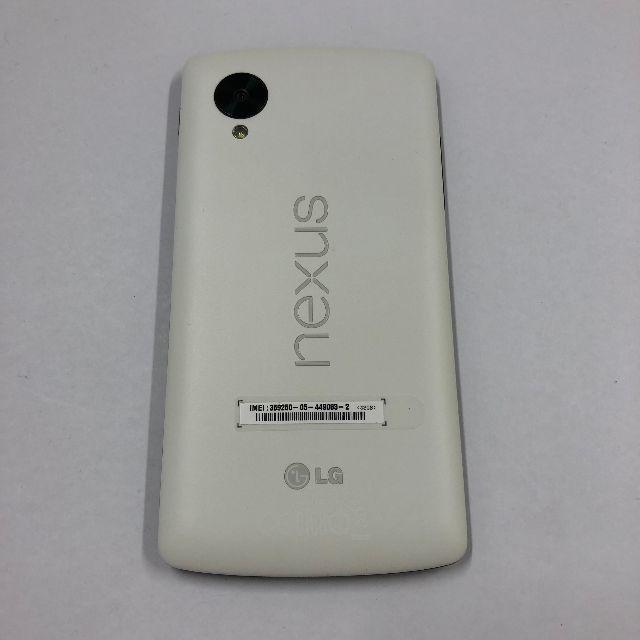 LG Electronics(エルジーエレクトロニクス)のNexus 5(LG-D821) 32GB ホワイト スマホ/家電/カメラのスマートフォン/携帯電話(スマートフォン本体)の商品写真