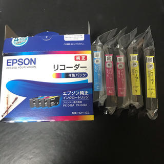 エプソン(EPSON)のEPSON 純正　インクカートリッジ　5本　リコーダー(オフィス用品一般)