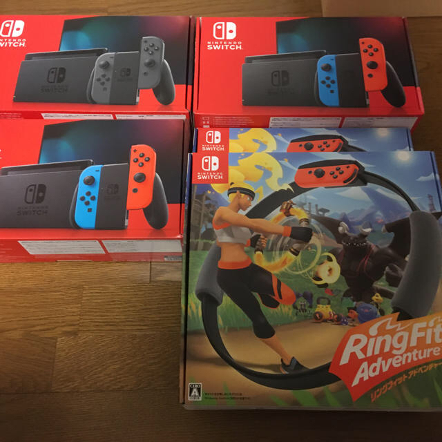 訳あり Nintendo 新品『任天堂スイッチ4台 リングフィットアドベンチャー2台』switch - Switch 家庭用ゲーム機本体