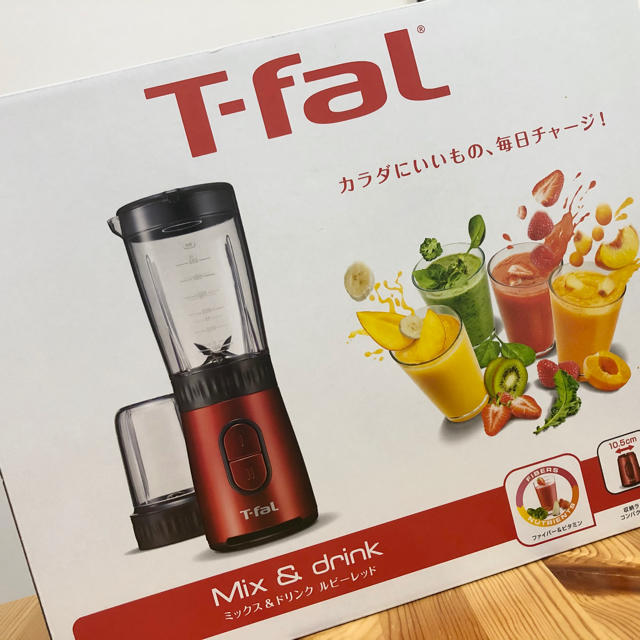 T-fal T-fal Mix  drink ルビーレッドの通販 by ねぎま's shop｜ティファールならラクマ