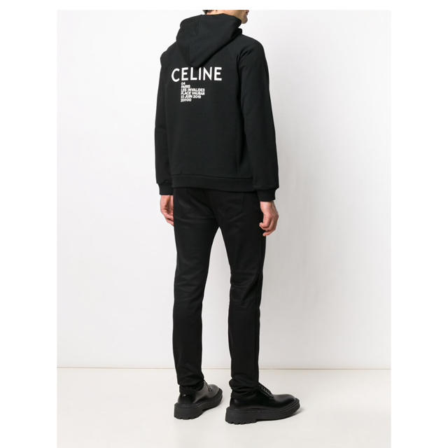 celine 20ss フード付きスウェット / プリント コットンフリース