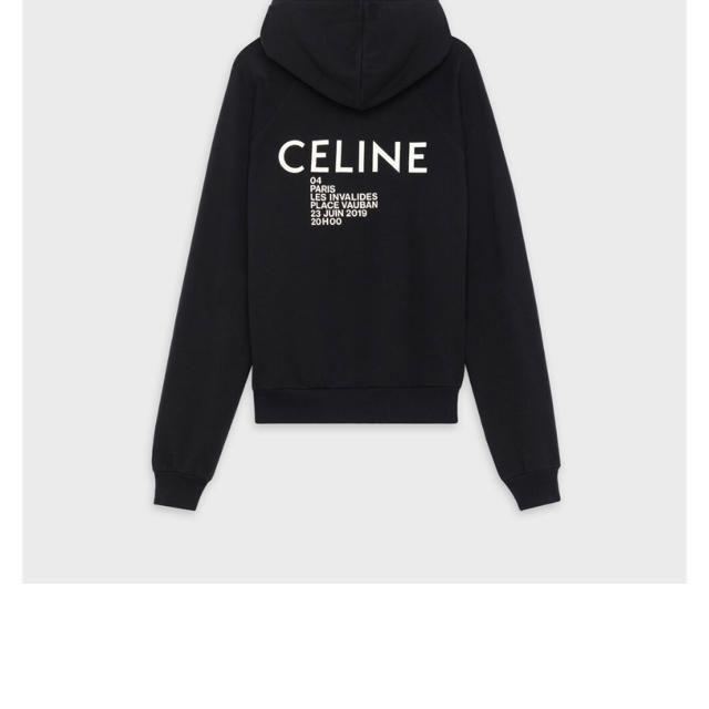 celine 20ss フード付きスウェット / プリント コットンフリース