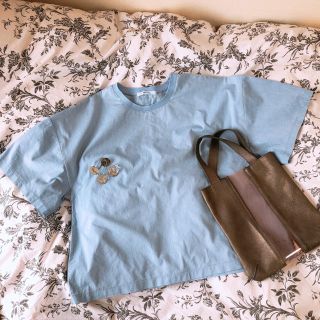 ザラ(ZARA)のスカイブルートップス(Tシャツ(半袖/袖なし))