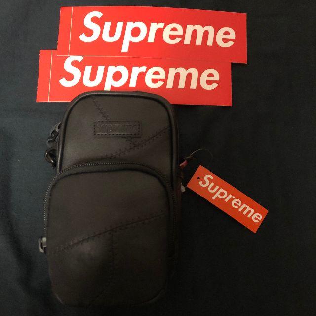 supreme patchwork leather shoulder