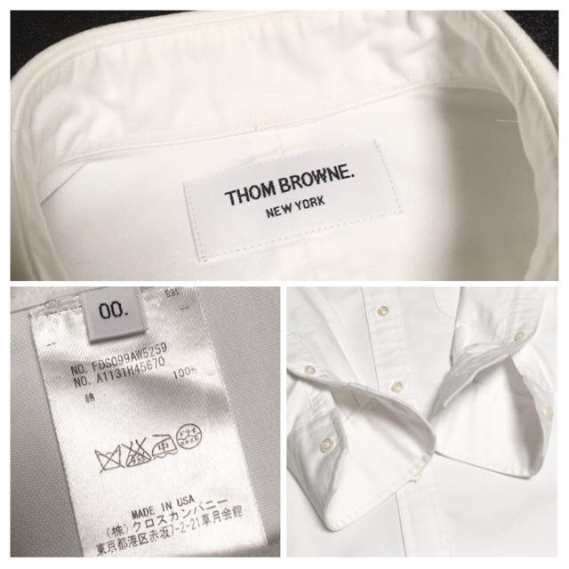 THOM BROWNE(トムブラウン)の【美品】THOM BROWNE トリコロールオックスフォードシャツワンピース レディースのワンピース(ひざ丈ワンピース)の商品写真