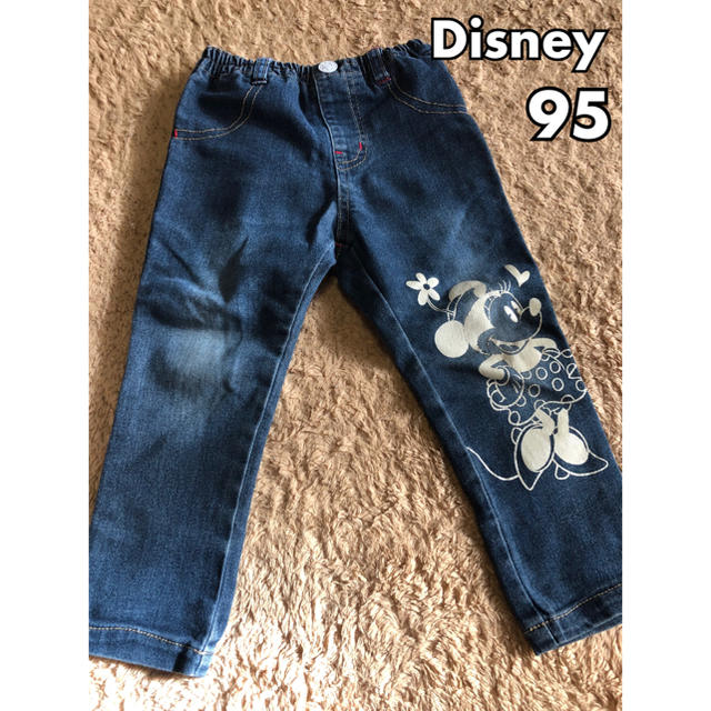 Disney(ディズニー)のデニムパンツ Disney ミニー 95 キッズ/ベビー/マタニティのキッズ服女の子用(90cm~)(パンツ/スパッツ)の商品写真