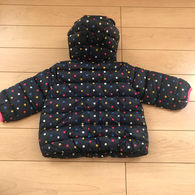 babyGAP(ベビーギャップ)の値下げ！新品★ 70cm gap ジャンパー くま耳 ネイビー 水玉 キッズ/ベビー/マタニティのベビー服(~85cm)(ジャケット/コート)の商品写真